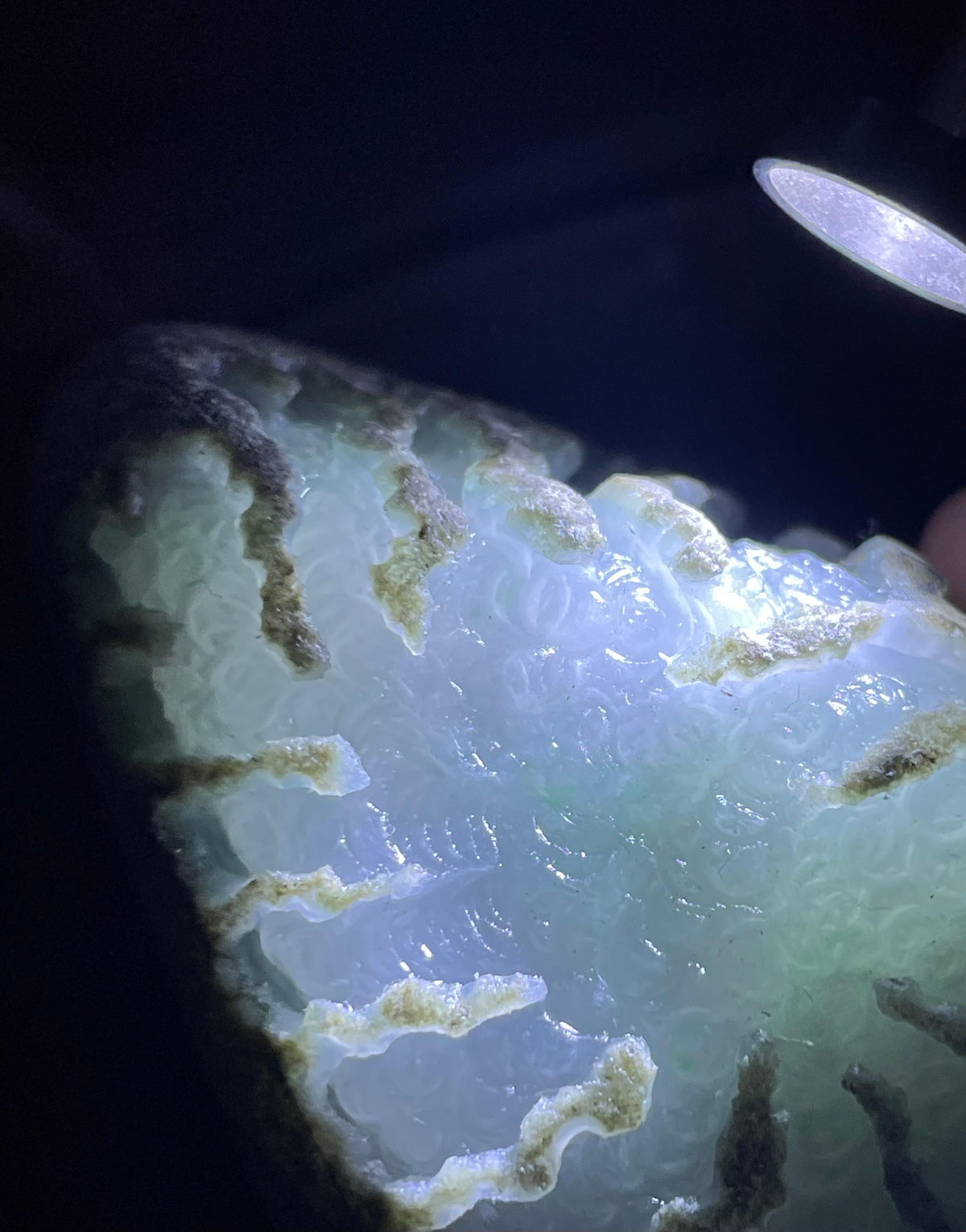 后江开窗冰底飘色花牌子挂件料（yc701379）