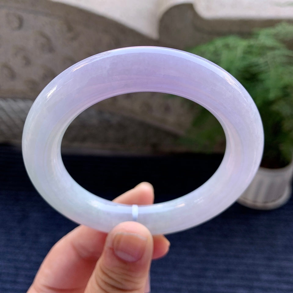 糯种紫罗兰圆条手镯（58.7mm）（yc079184）