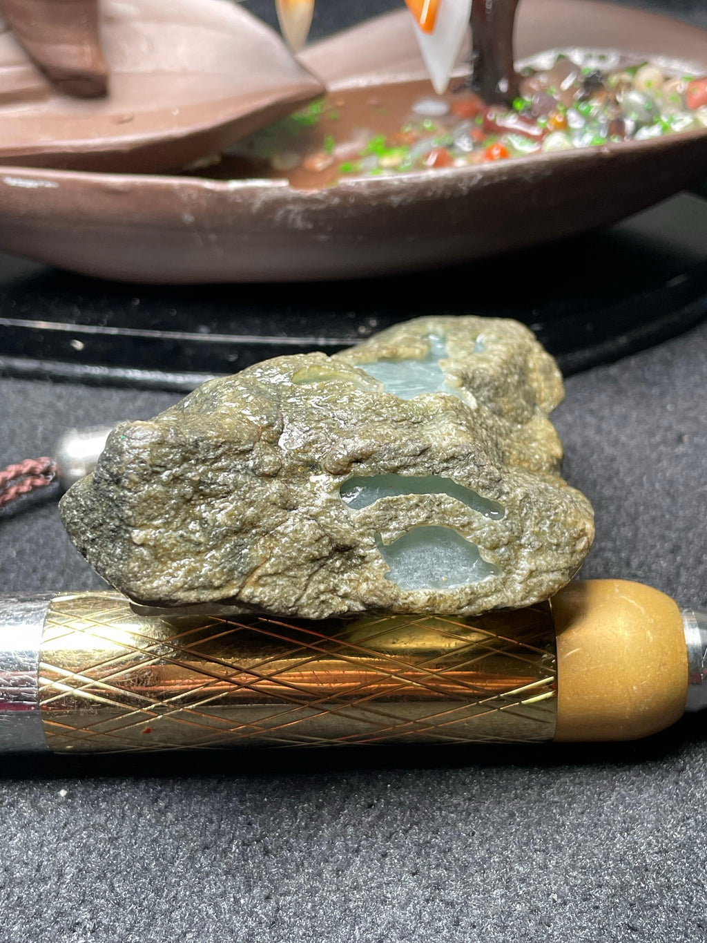 莫西沙开窗冰底飘花牌子料（yc505265）