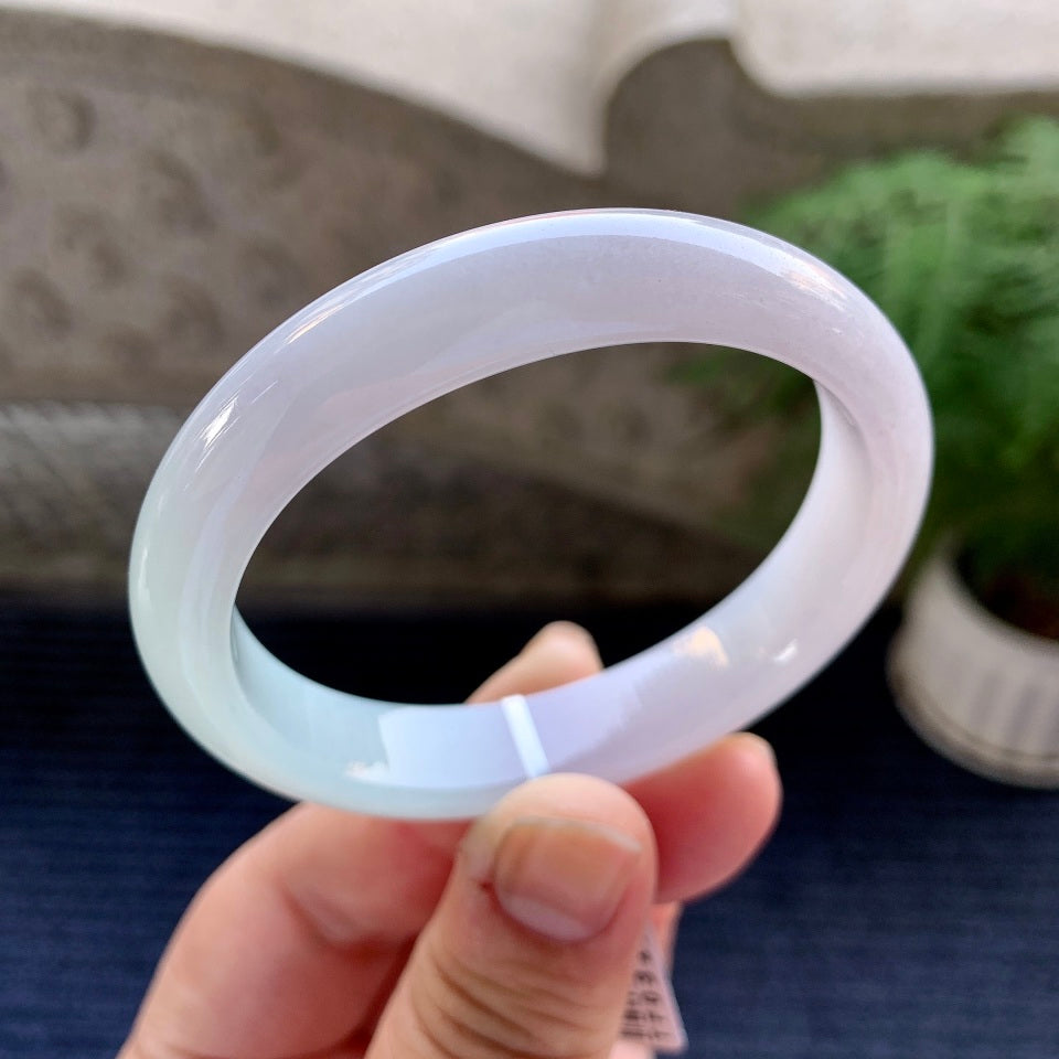 细糯种淡晴底贵妃手镯（54.3mm）（yc080053）
