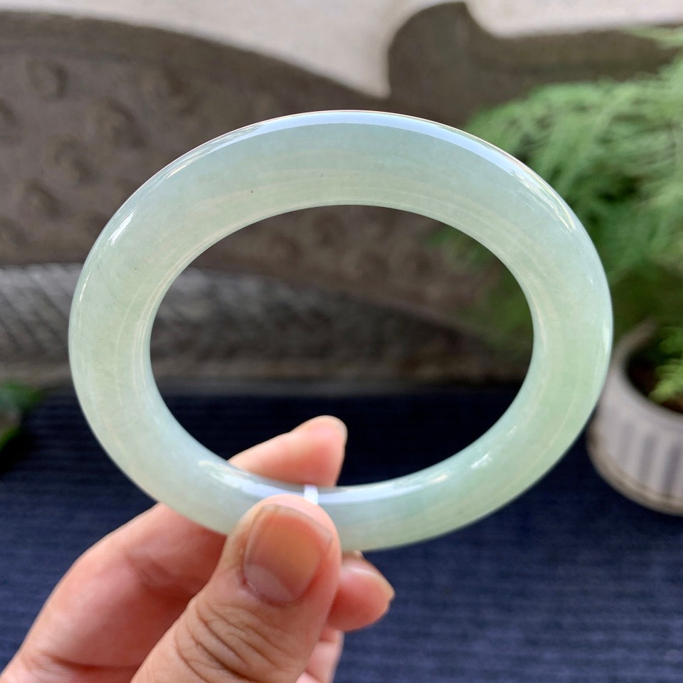 细糯种晴水圆条手镯（56.4mm）（yc094188）