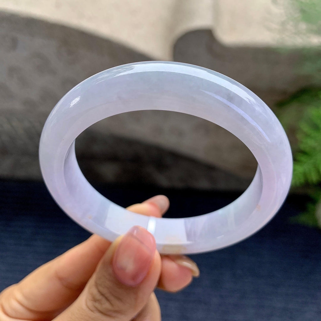 细糯种紫罗兰平安镯（53.8mm）（yc280856）
