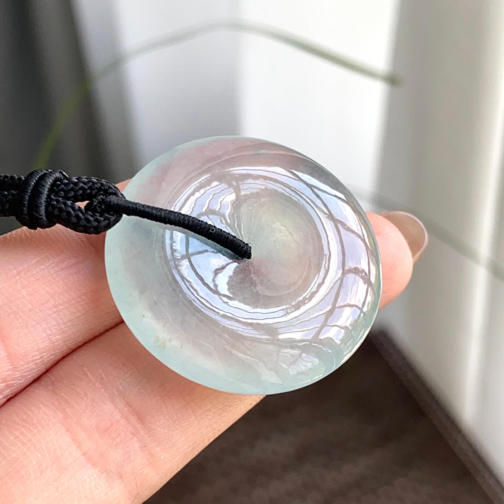 冰种晴底平安扣吊坠（yc263864）