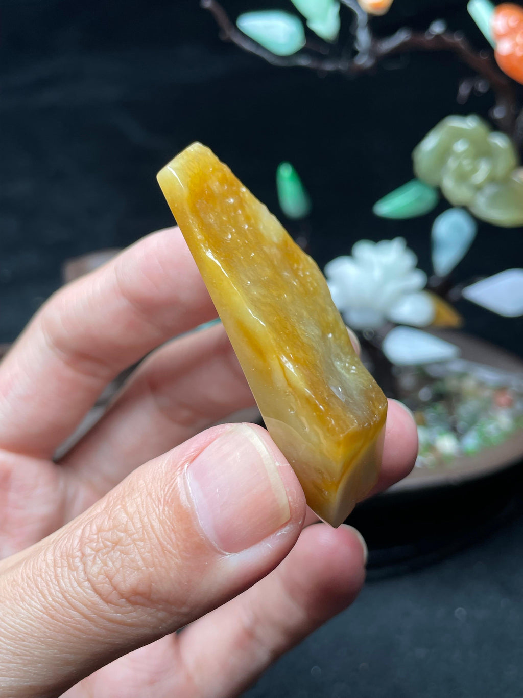 冰黄翡特色挂件料（yc521741）