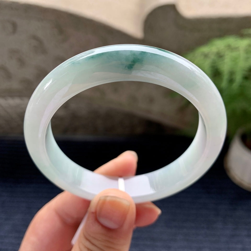 细糯种飘花平安镯（56mm）（yc088778）