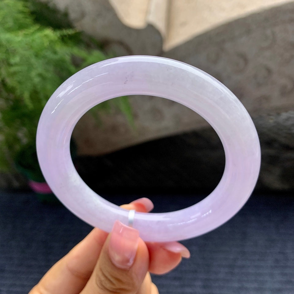 细糯种紫罗兰圆条手镯（56.3mm）（yc097097）