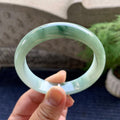 细糯种飘花平安镯（57.3mm）（yc093334）