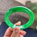 糯冰种满绿平安镯（55mm）（yc277138）
