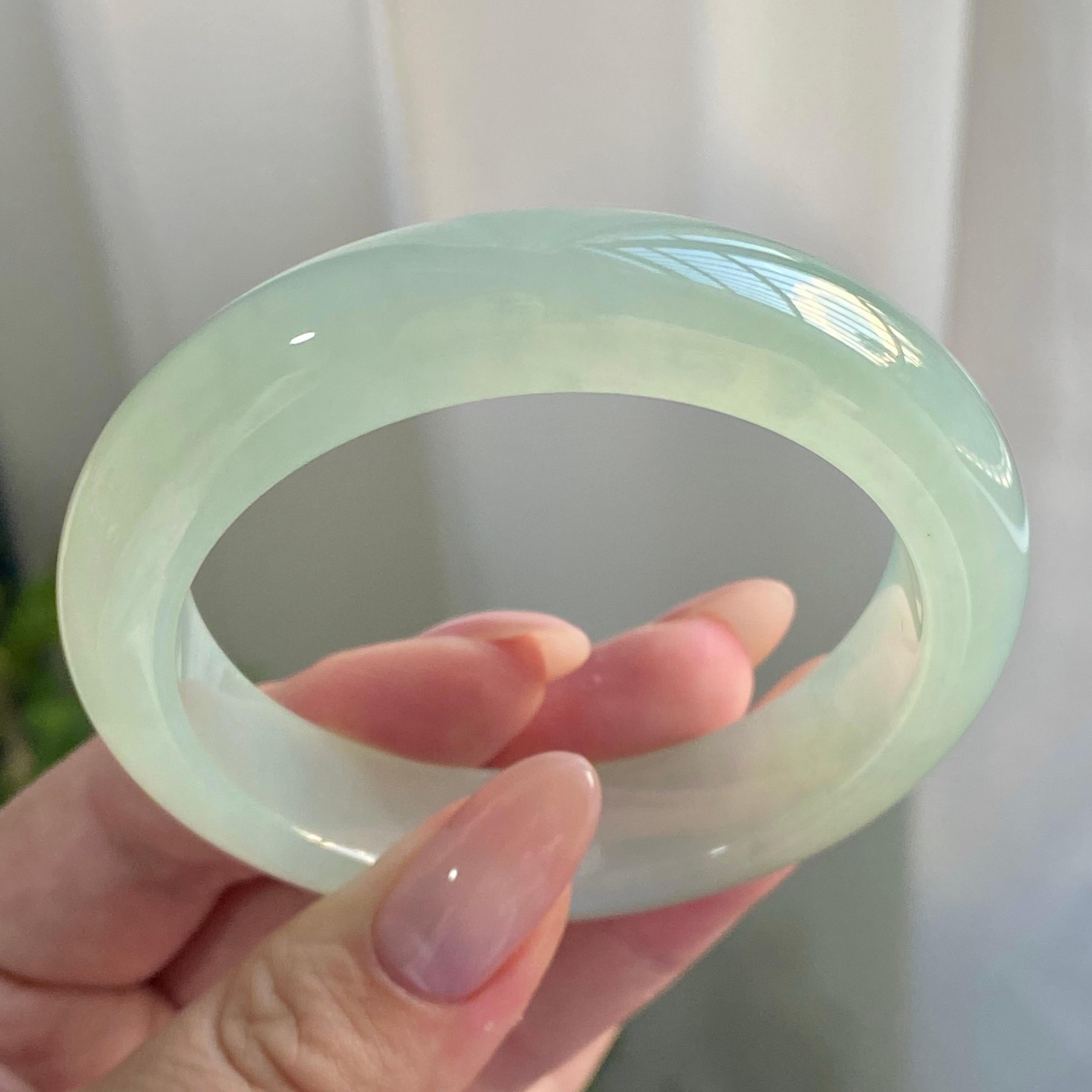 冰种晴底平安镯（54圈）（yc228784）