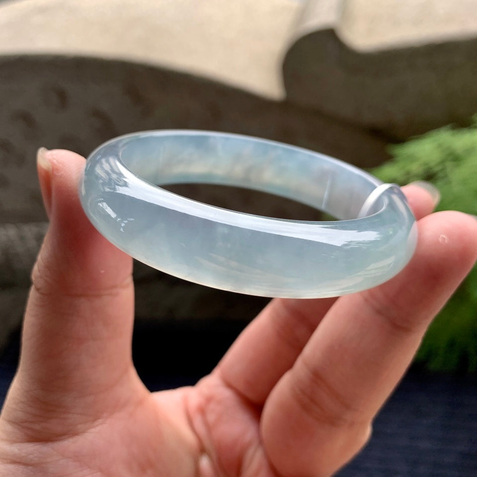 糯冰种晴底平安镯（52.8mm）（yc096226）