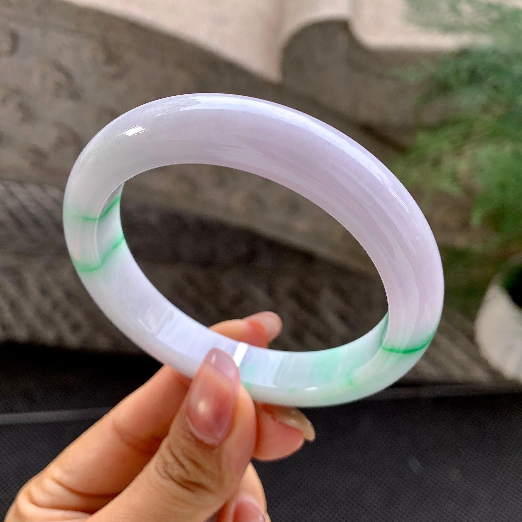细糯种春彩平安镯（58.3mm）（yc288670）