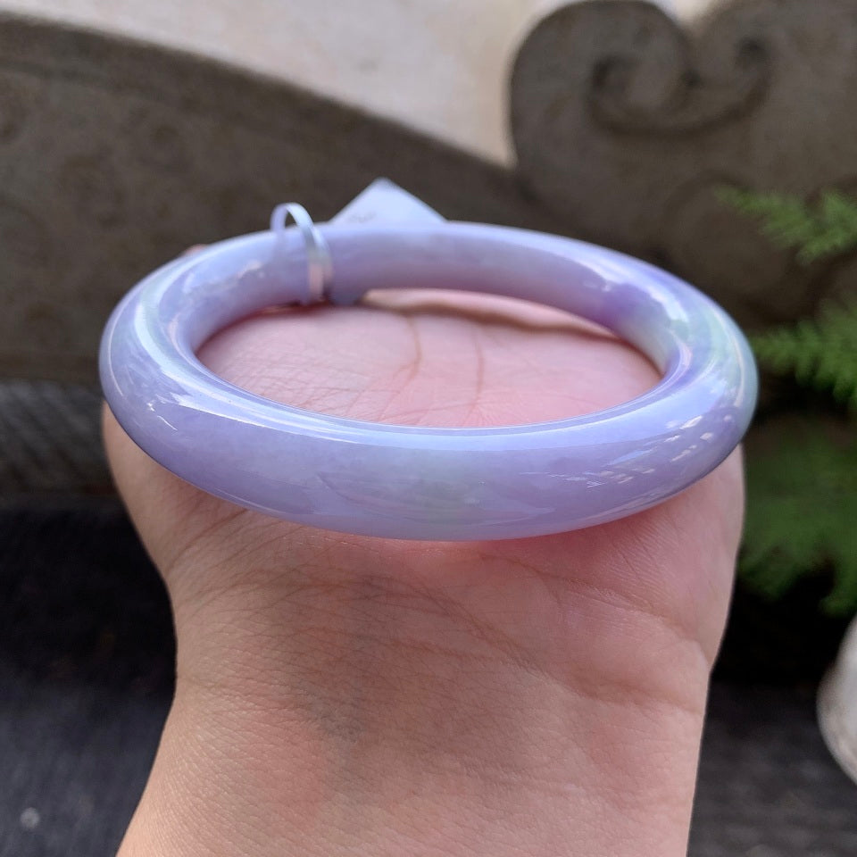糯种紫罗兰圆条手镯（61mm）（yc029110）