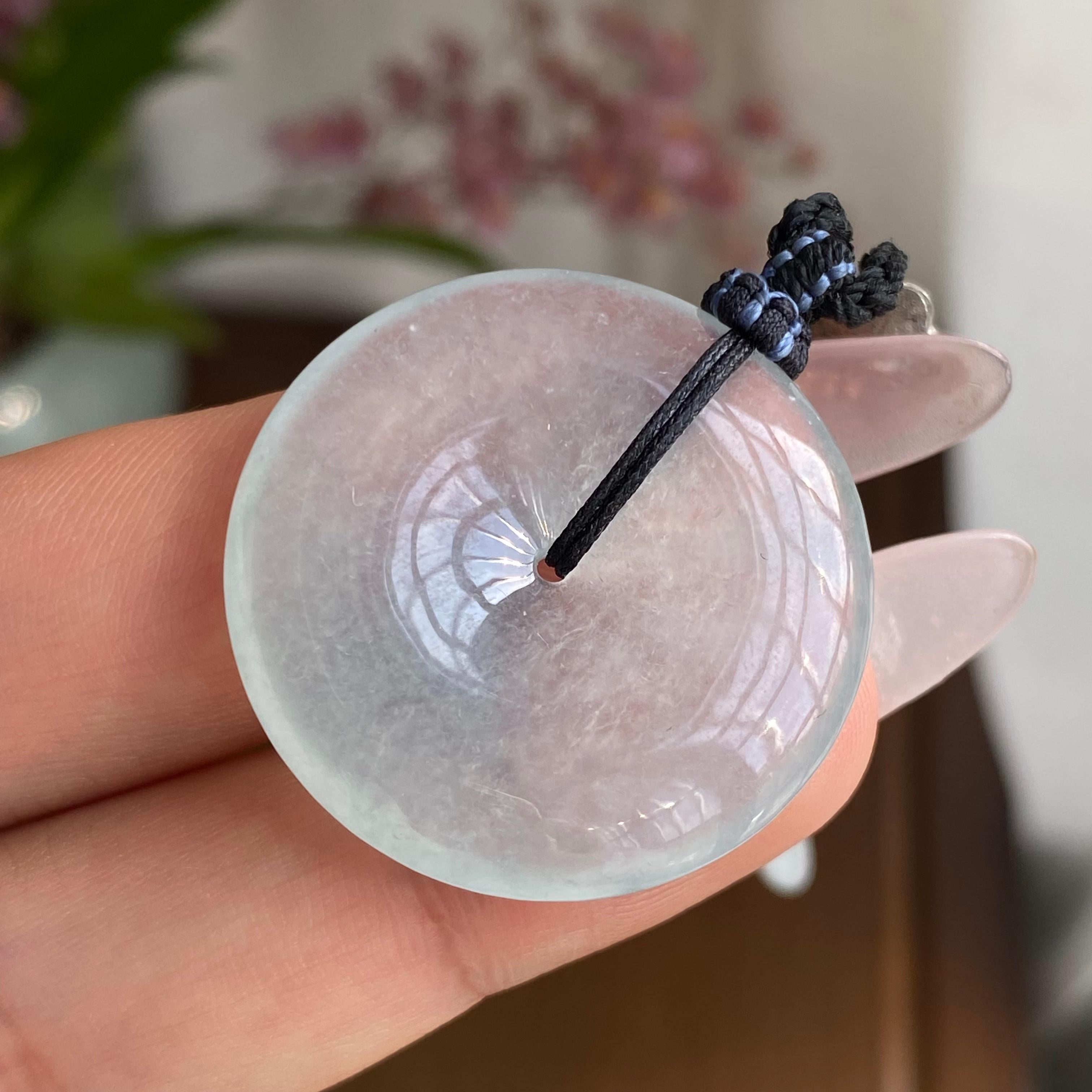 冰种晴底平安扣吊坠（yc303162）