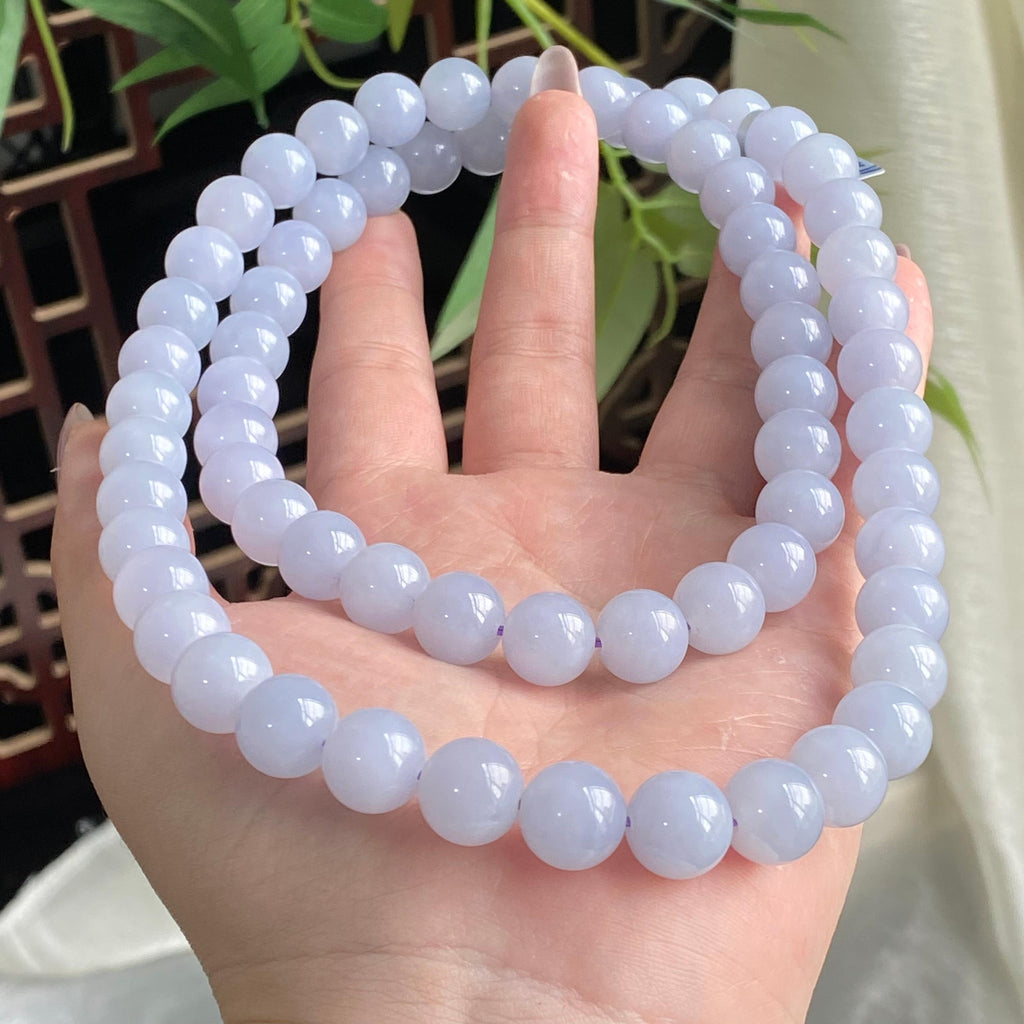 细糯种紫罗兰珠链（66颗）（yc195572）