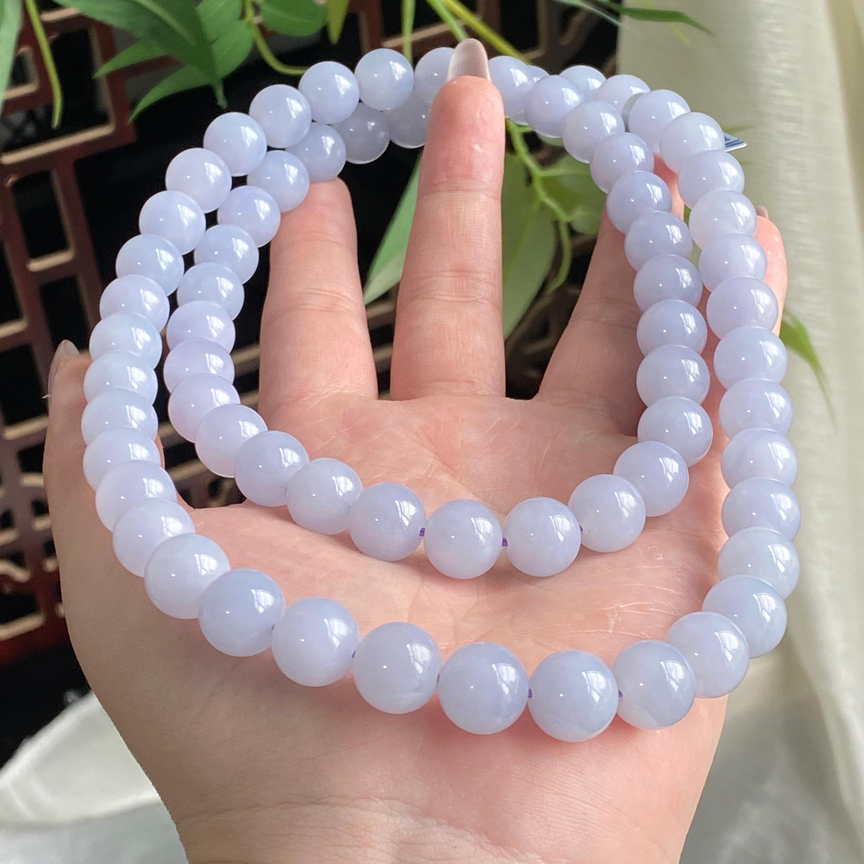 细糯种紫罗兰珠链（66颗）（yc195572）