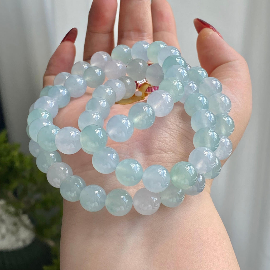 冰种双彩珠链（60颗）（yc213892）