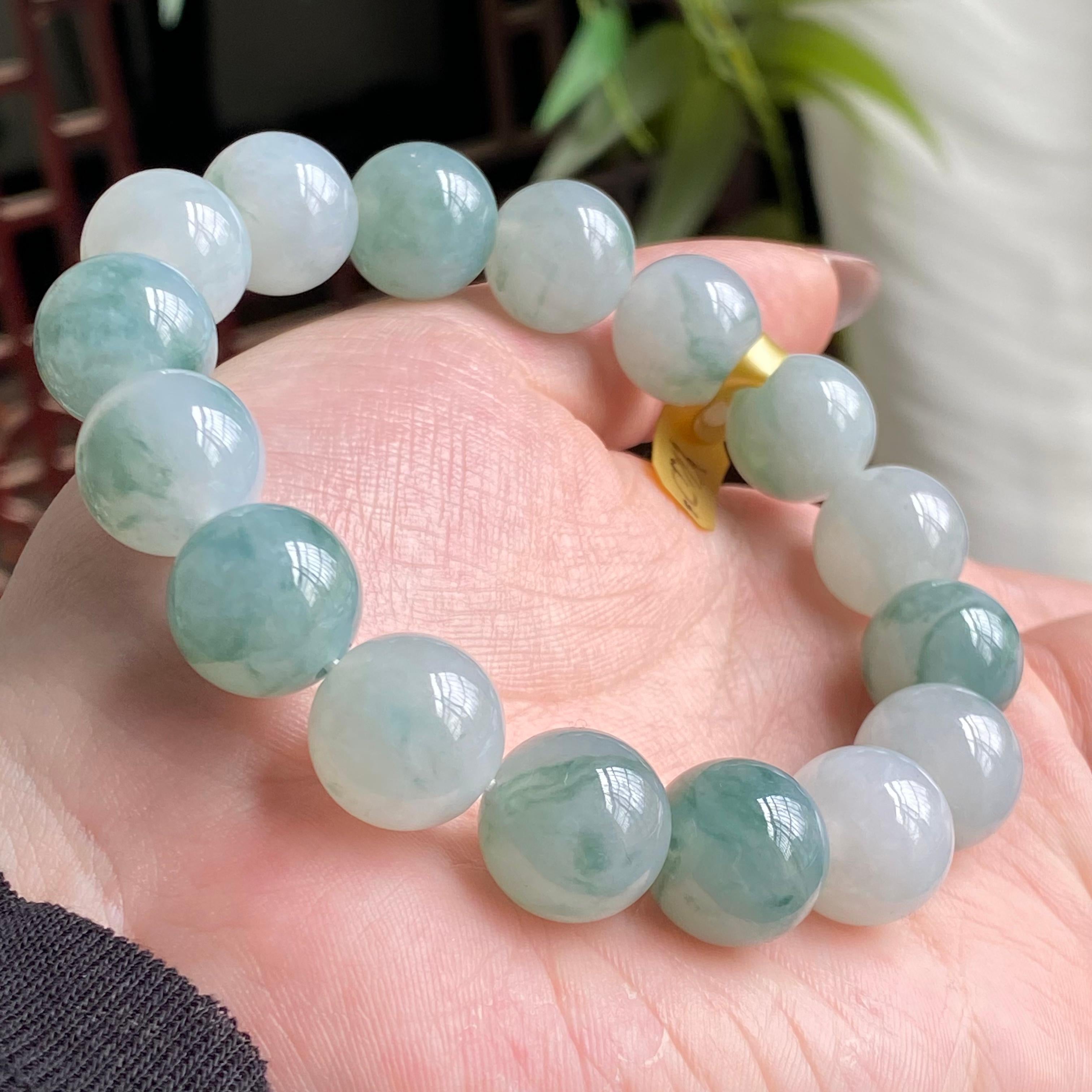 细糯种飘花单圈手串（16颗）（yc195184）