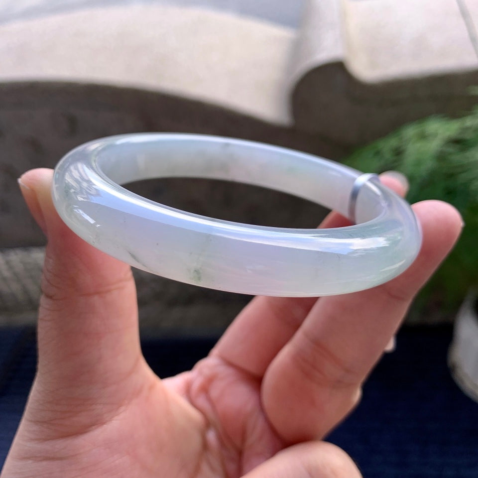 细糯种飘花平安镯（61.6mm）（yc116112）