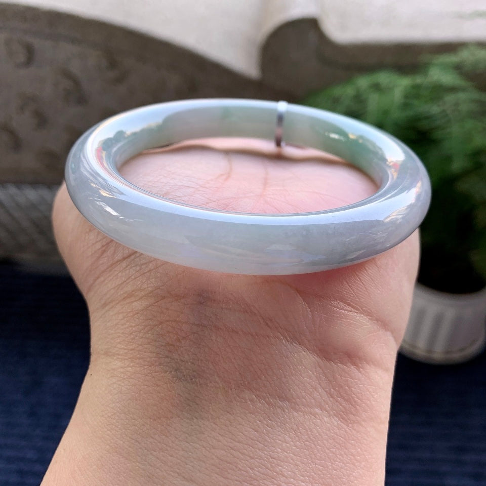 细糯种飘花圆条手镯（59mm）（yc079187）