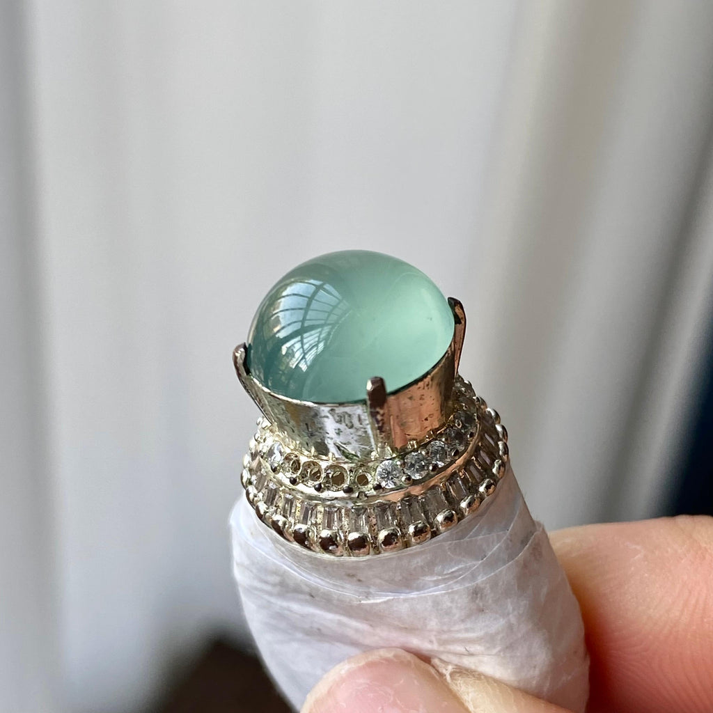 冰种晴底蛋面裸石（yc303873）