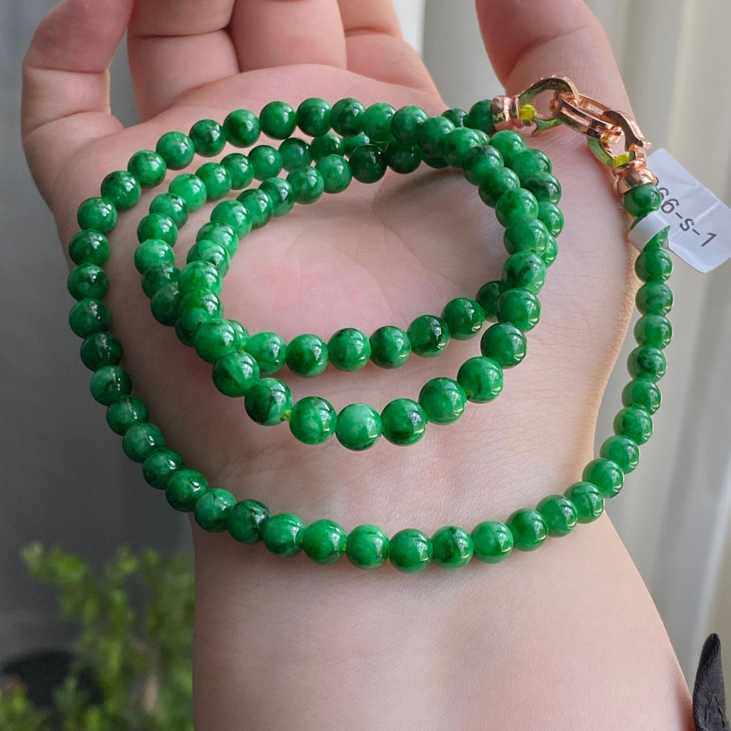 细糯种满绿珠链（102颗）（yc212974）