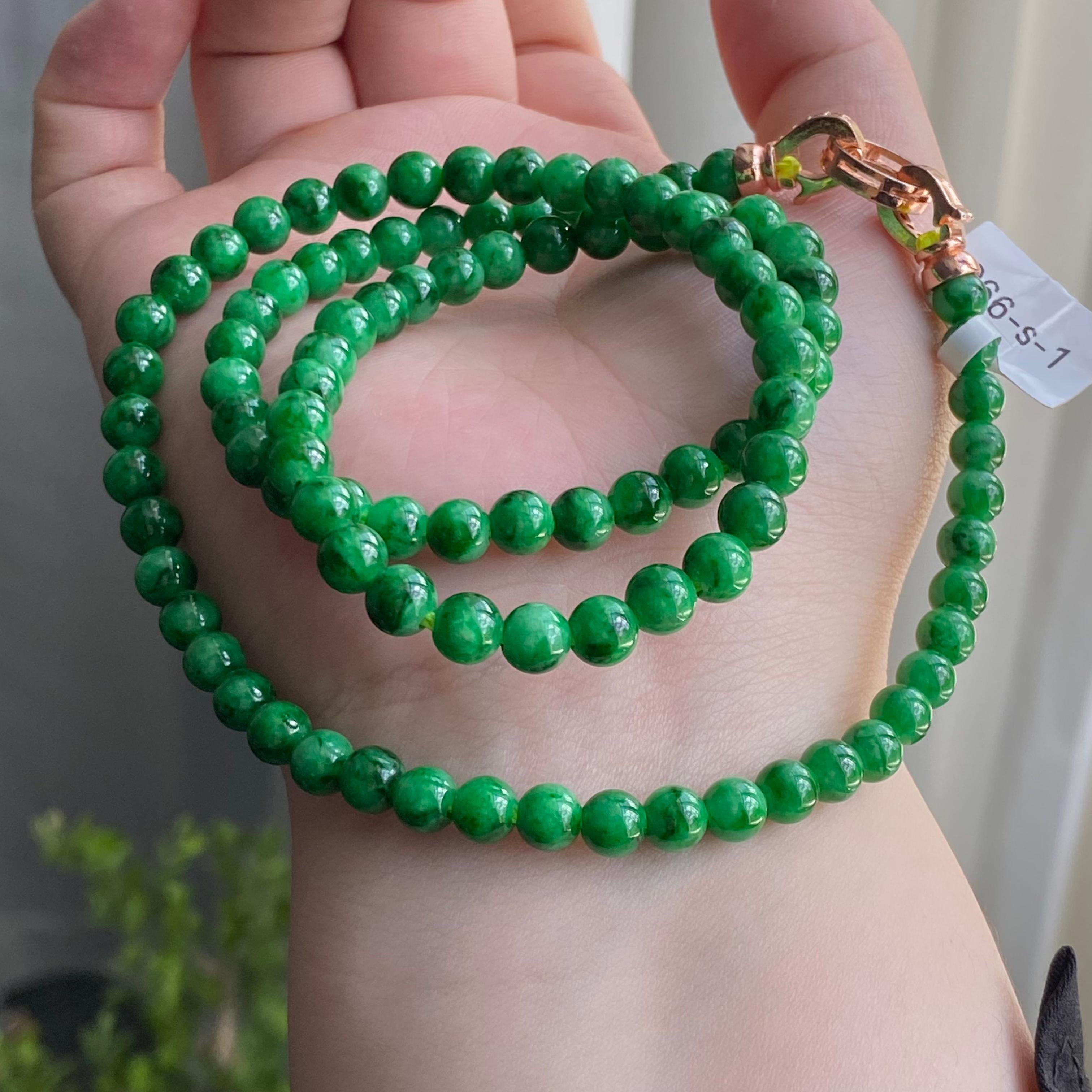 细糯种满绿珠链（102颗）（yc212974）