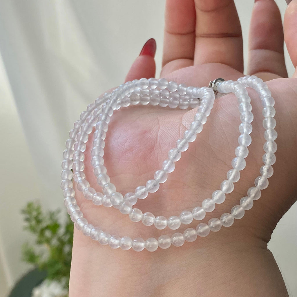 冰种白月光小米珠珠链（150颗）（yc213174）