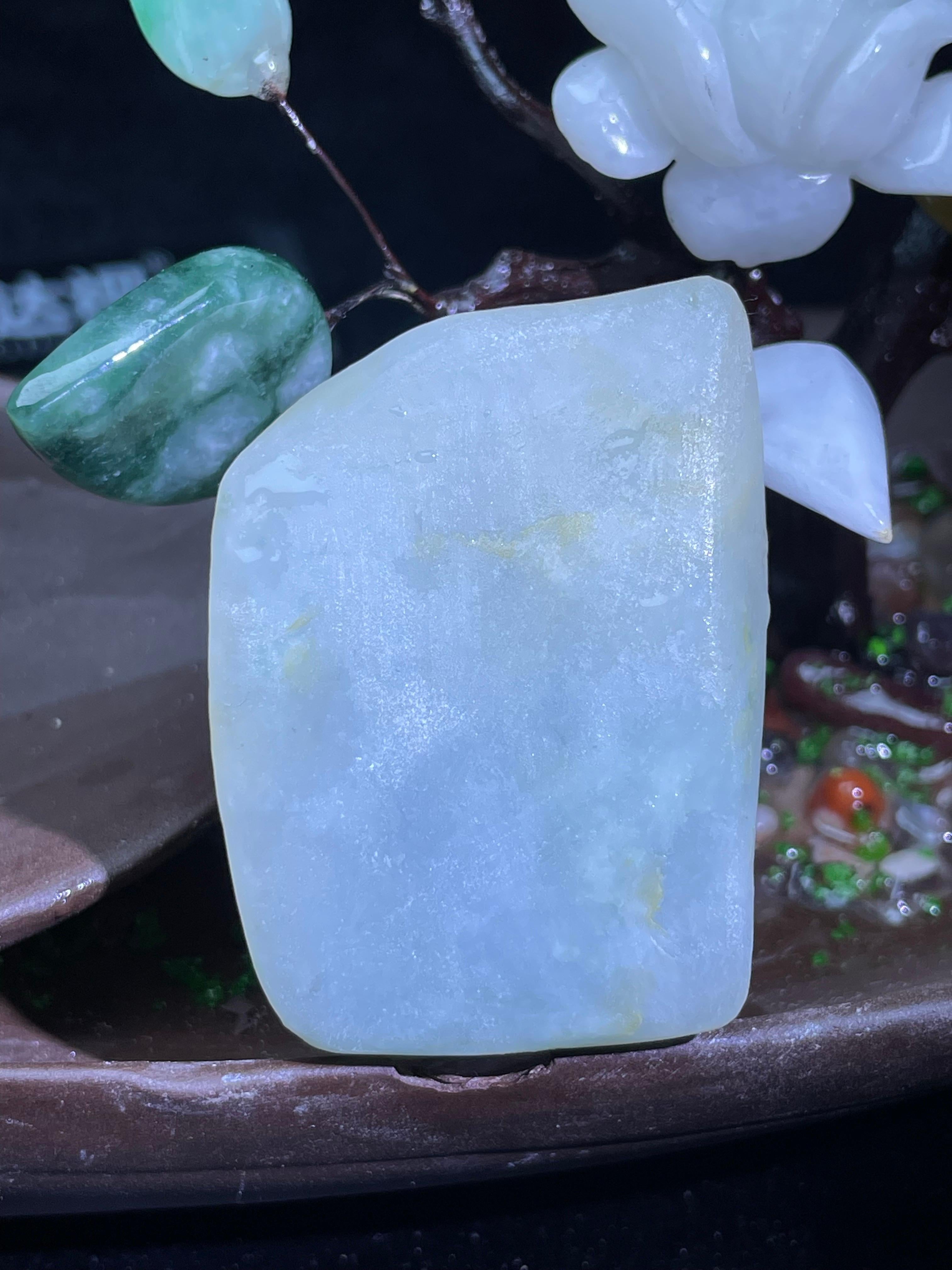 白底飘花小挂件料（yc507752）