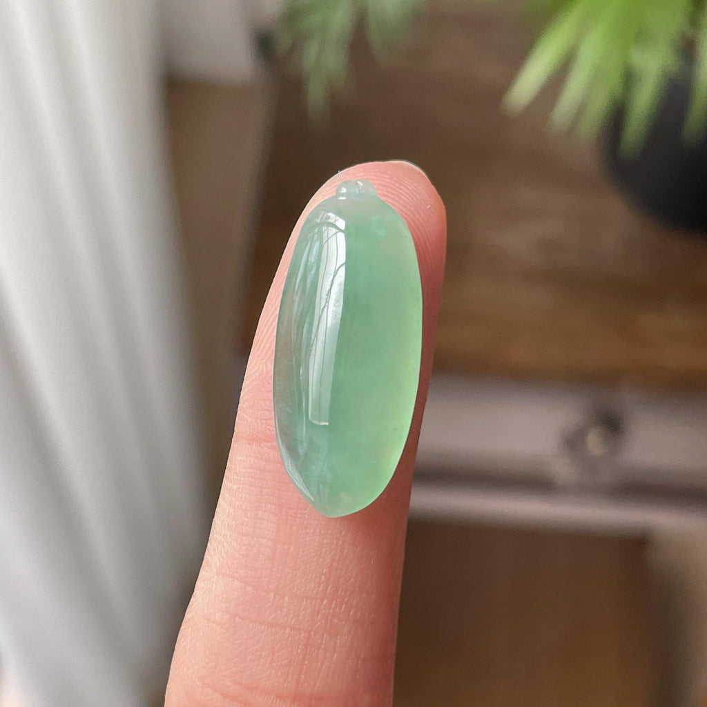 糯冰种晴水绿福瓜吊坠（yc709404）