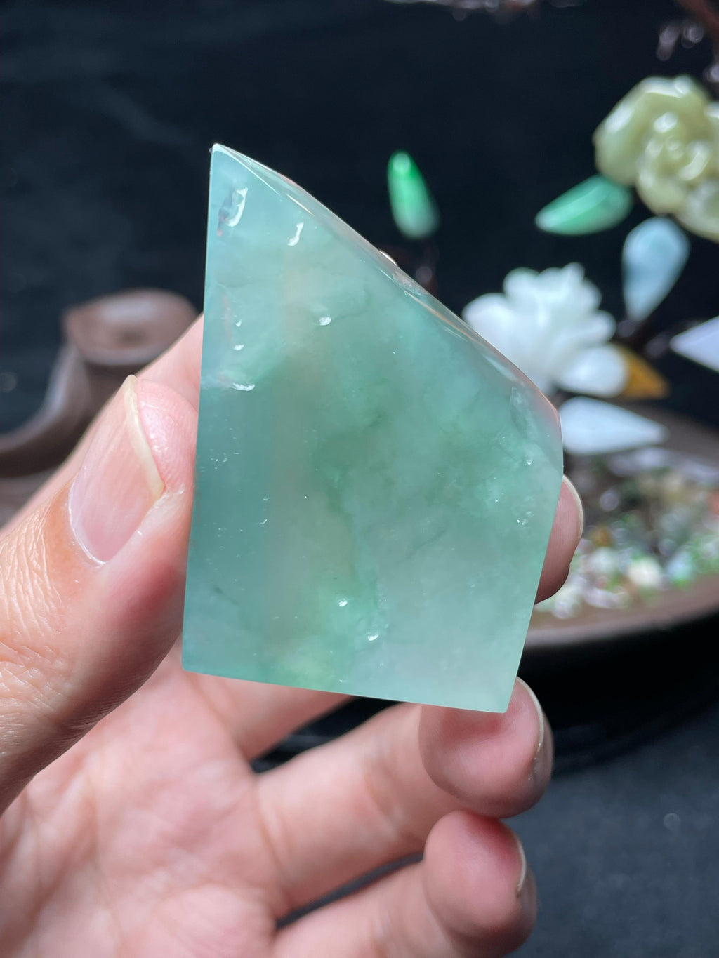冰晴飘花挂件料（yc521749）