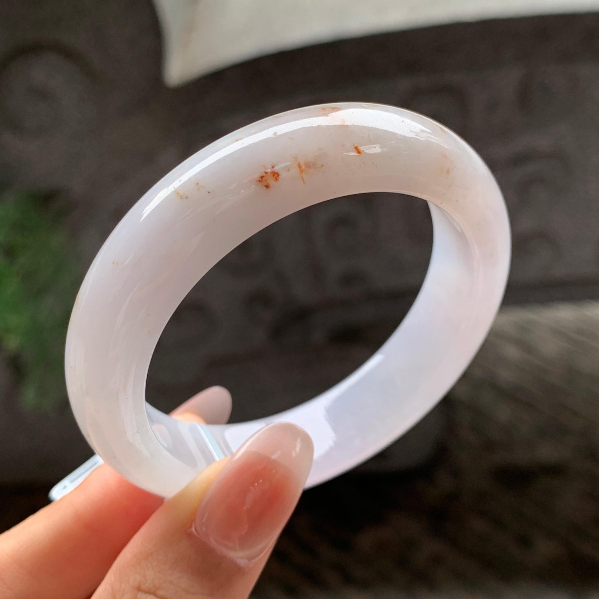 细糯种飘红翡正圈平安扣 50圈 天然A货缅甸翡翠（yc693089）