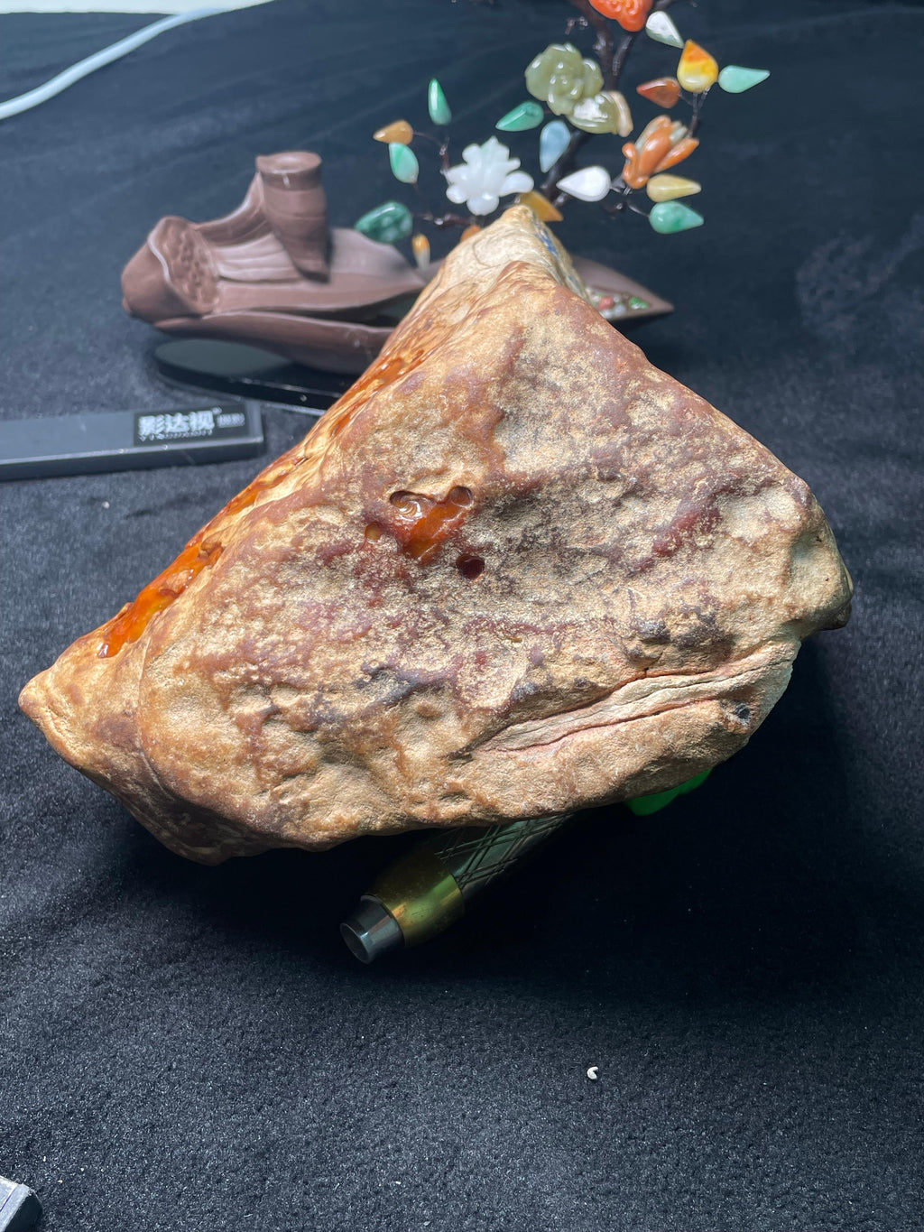 极品大马坎红黄翡摆件料（yc498820）