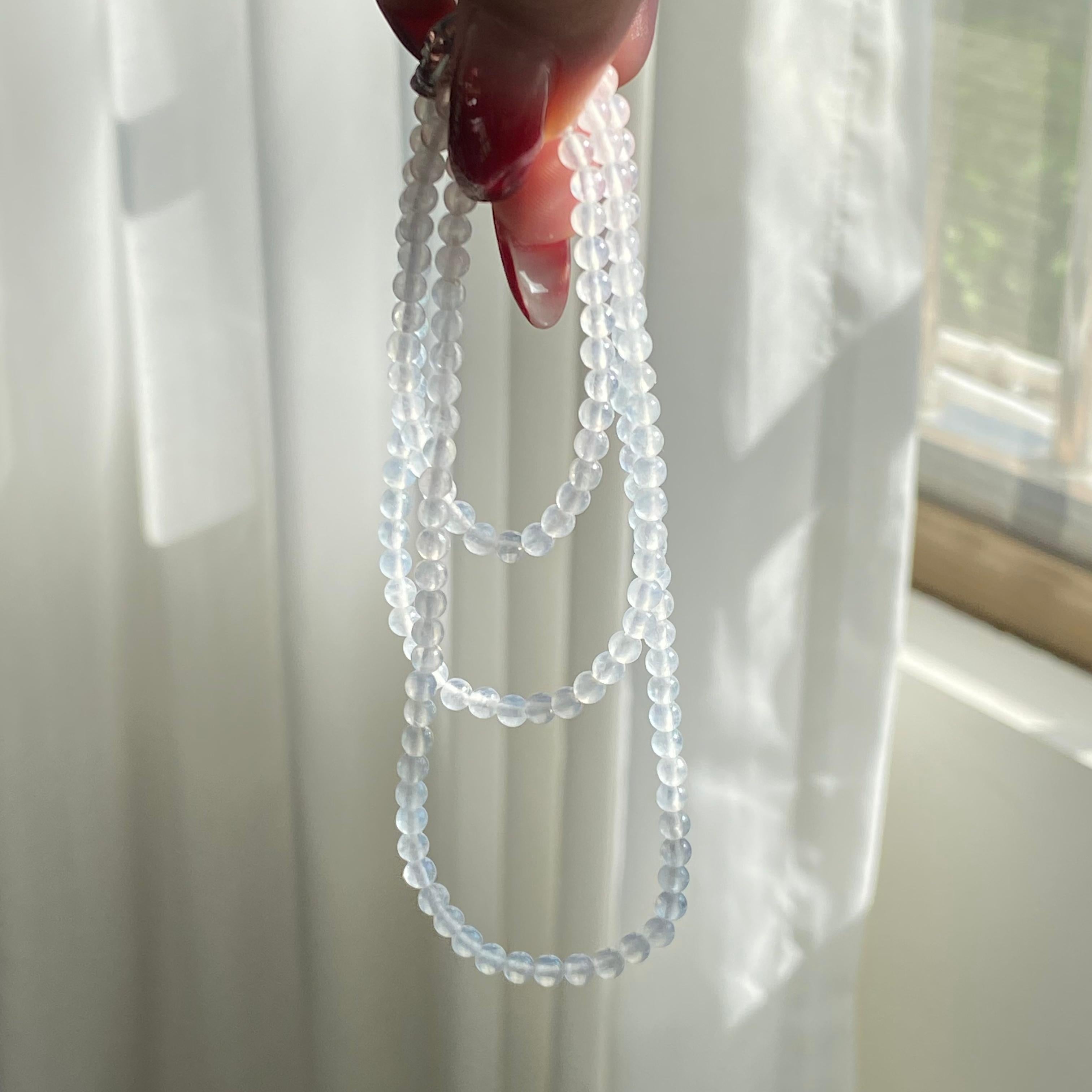 冰种白月光小米珠珠链（150颗）（yc213174）
