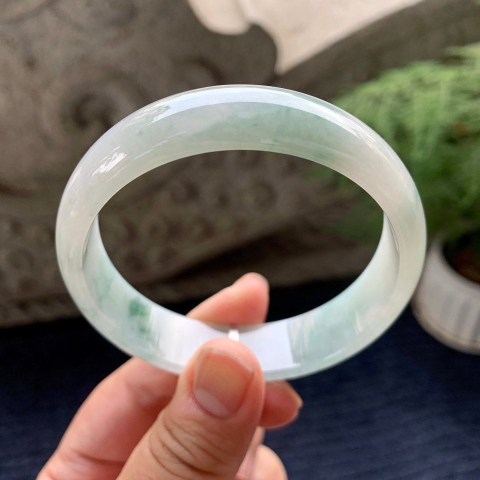 糯种飘花宽版轮胎手镯（60mm）（yc091748）