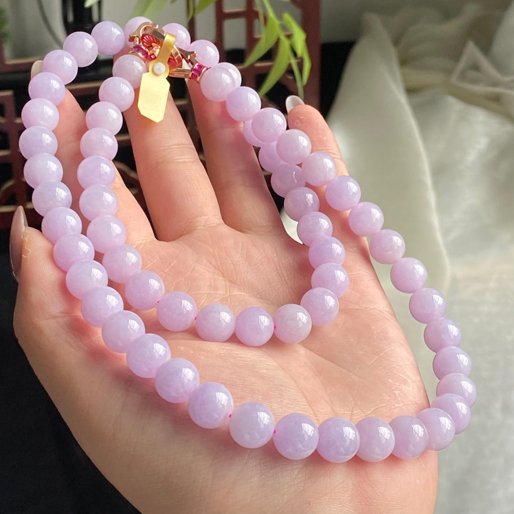 细糯种紫罗兰珠链（62颗）（yc196843）