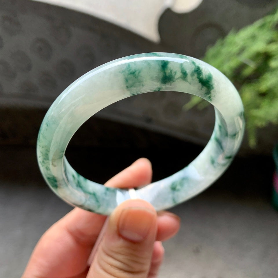 糯种飘花平安镯（56.6mm）（yc098965）