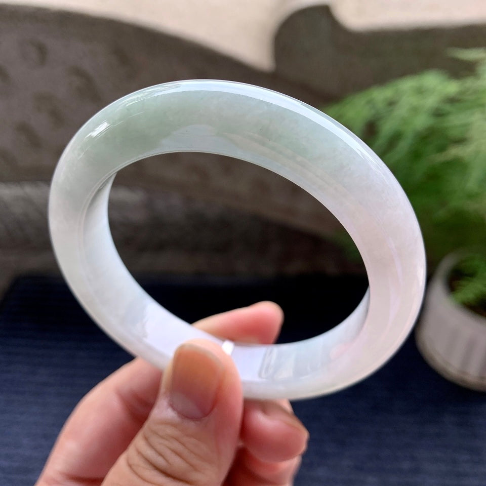 糯种淡晴底平安镯（56mm）（yc098146）