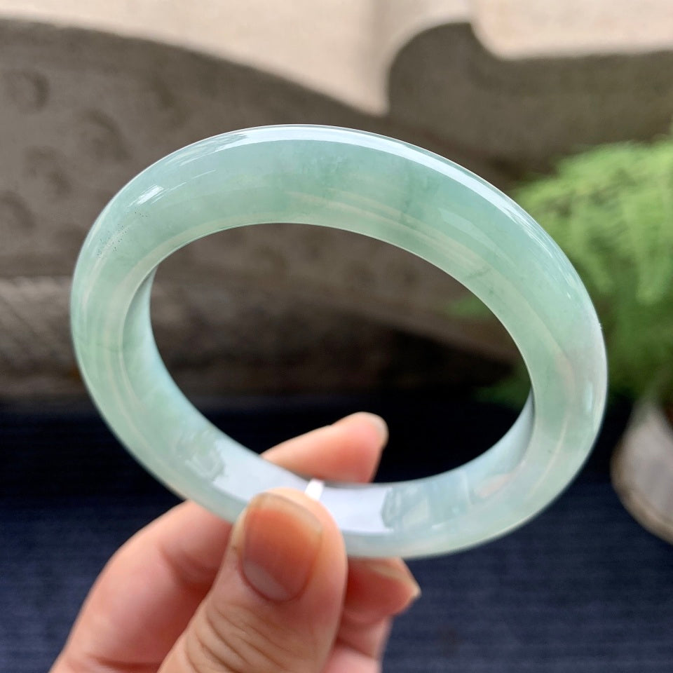 细糯种晴底平安镯（55.5mm)（yc089971）