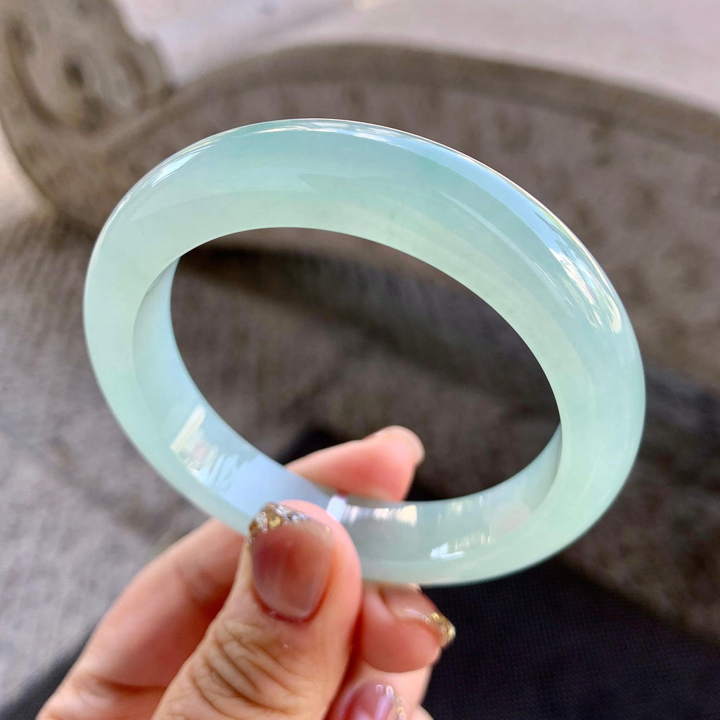 糯冰种晴水平安镯（54.3mm）（yc273592）