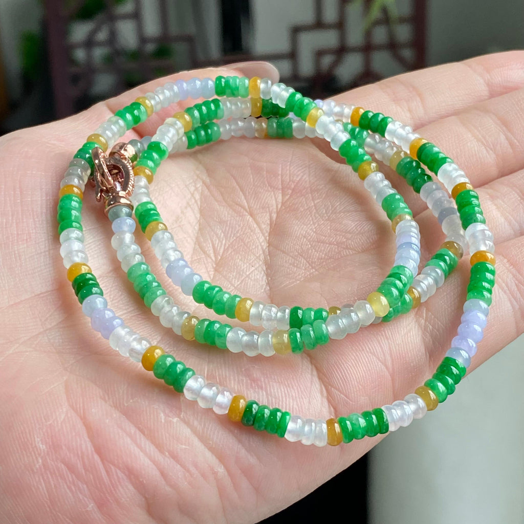 冰种多宝算盘珠珠链（yc196867）