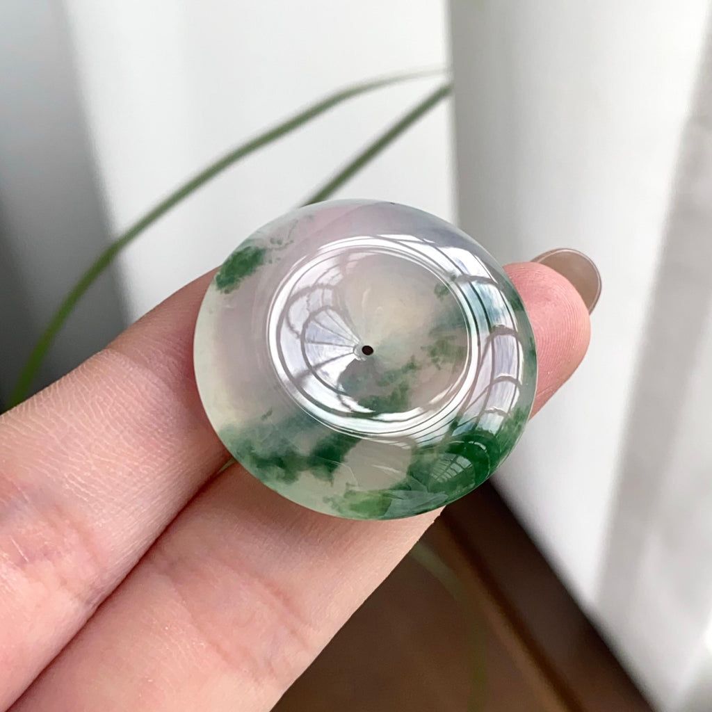 冰种飘花平安扣吊坠（yc262767）