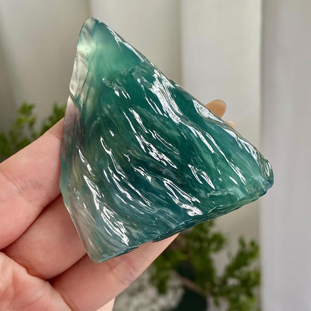 冰种蓝水冰川摆件（yc223128）