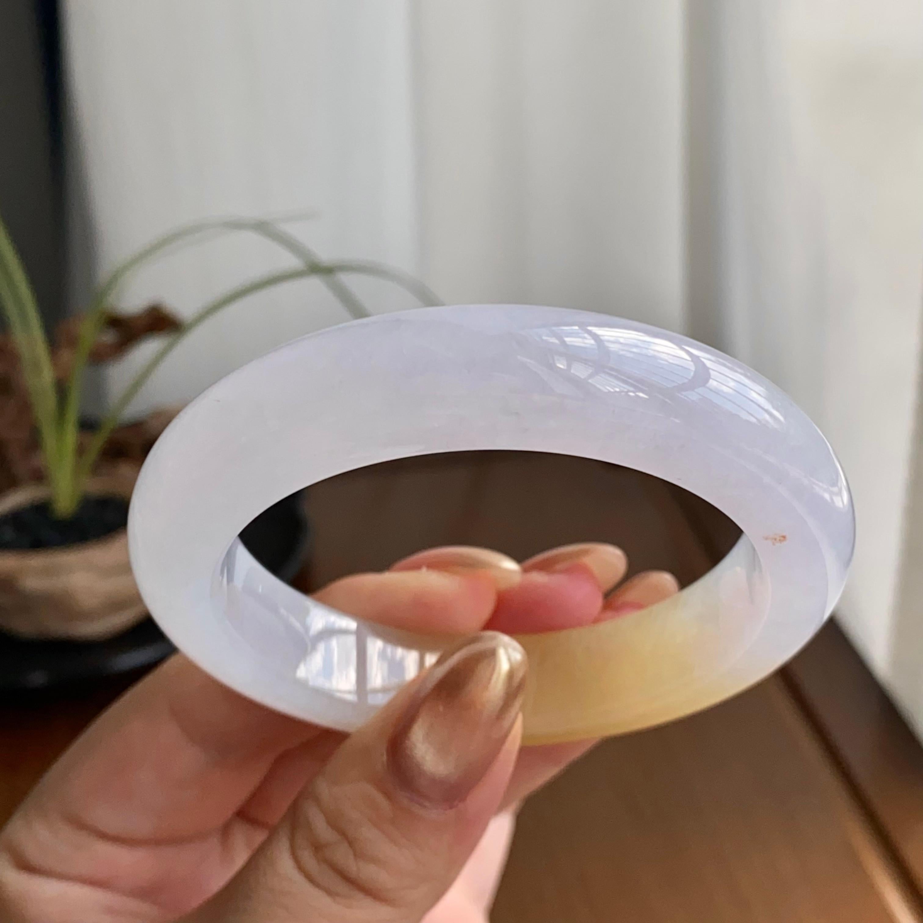 糯冰种黄翡平安镯（52圈）（yc258952）