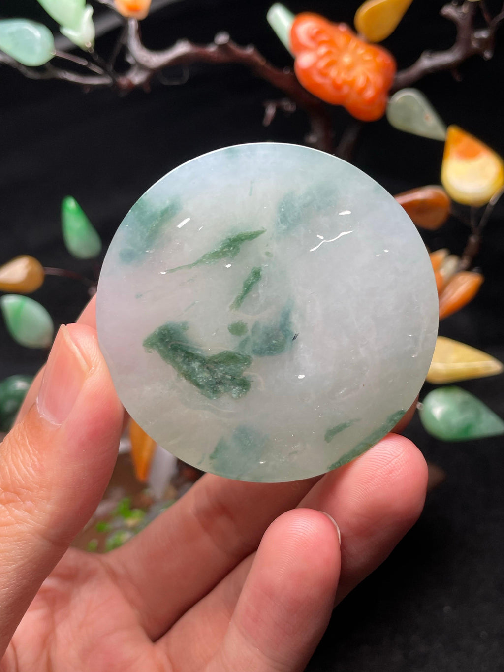 冰飘花镯芯料（yc503516）