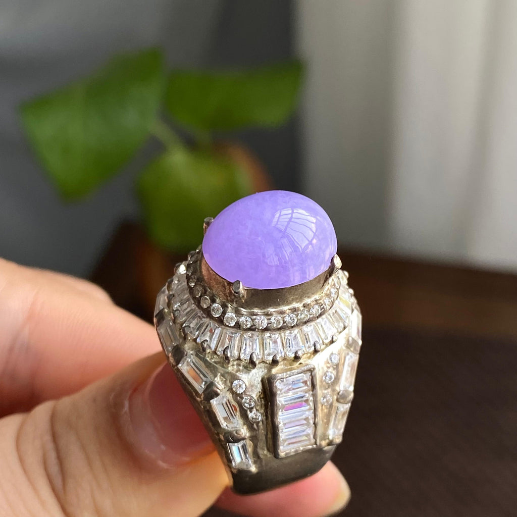 细糯种紫罗兰裸石蛋面（yc282942）