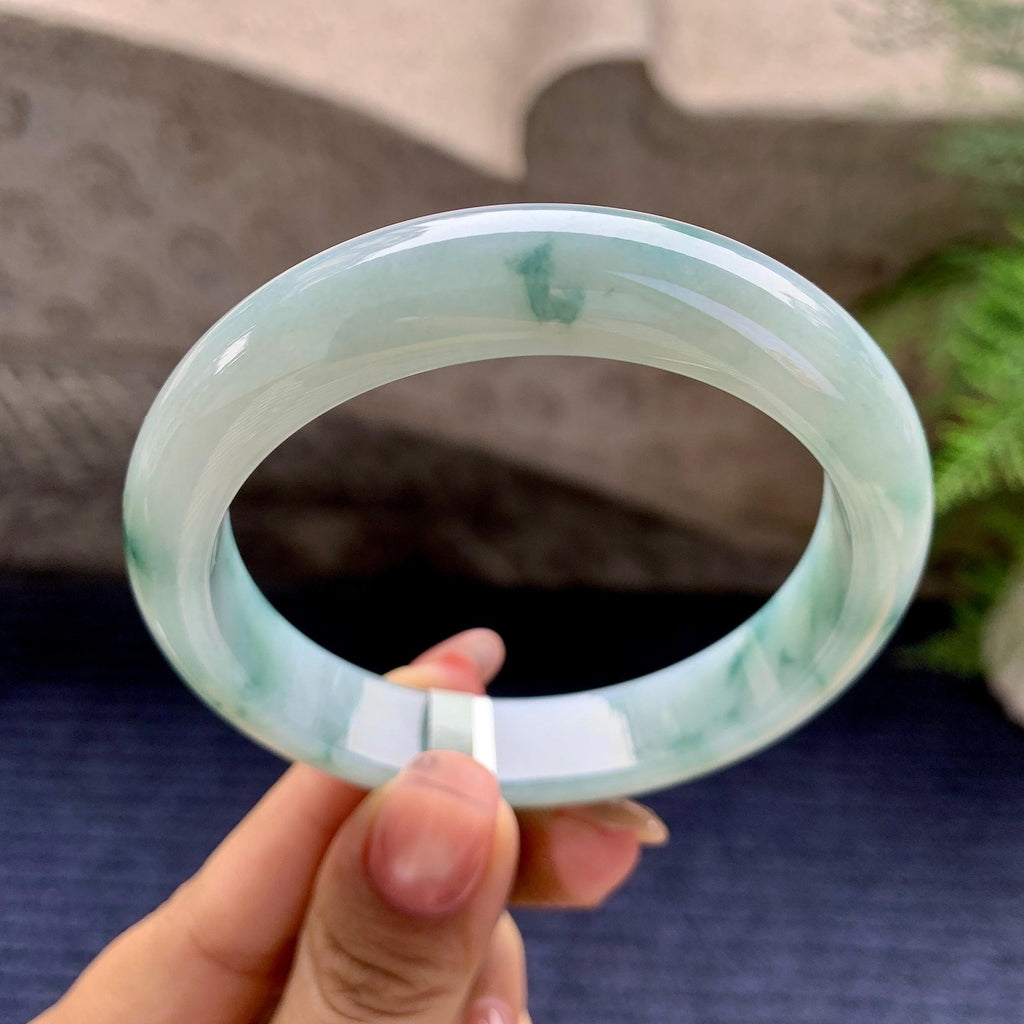 细糯种飘花平安镯（57mm）（yc280867）