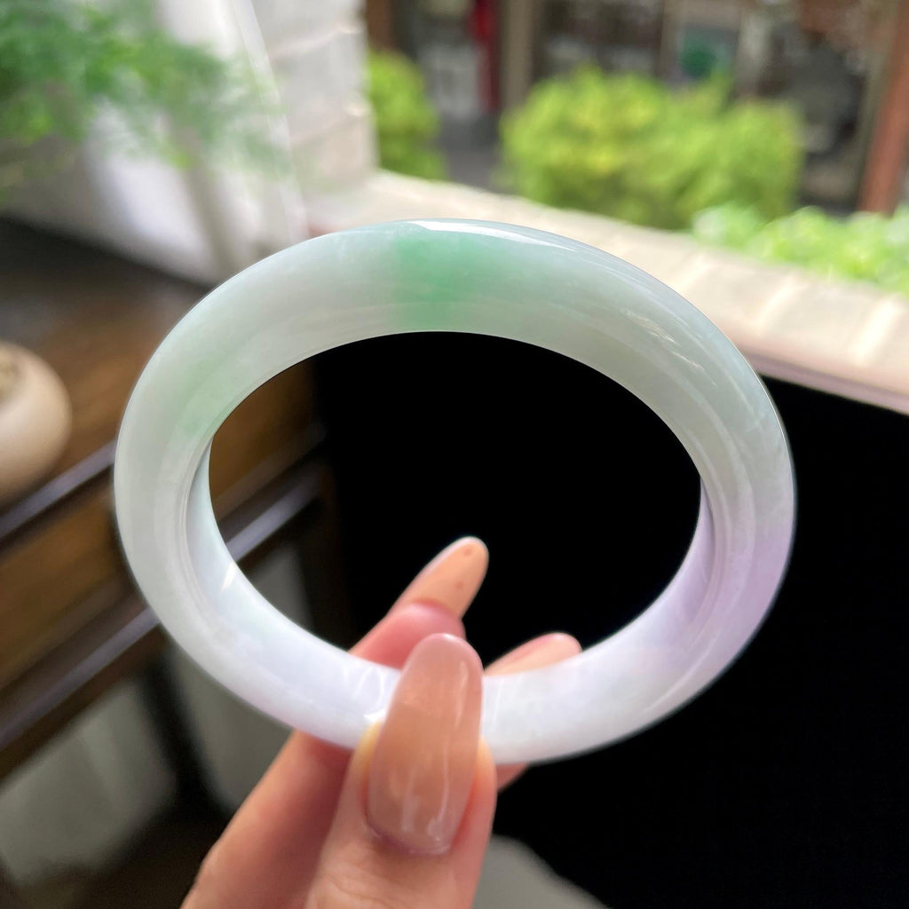 细糯种春彩正圈平安镯 58.6圈（yc707474）