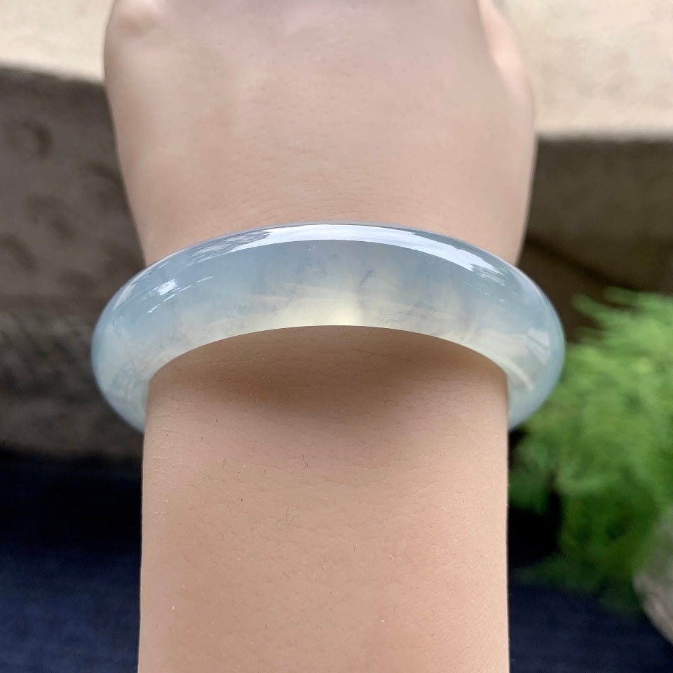 糯冰种晴底平安镯（52.8mm）（yc096226）