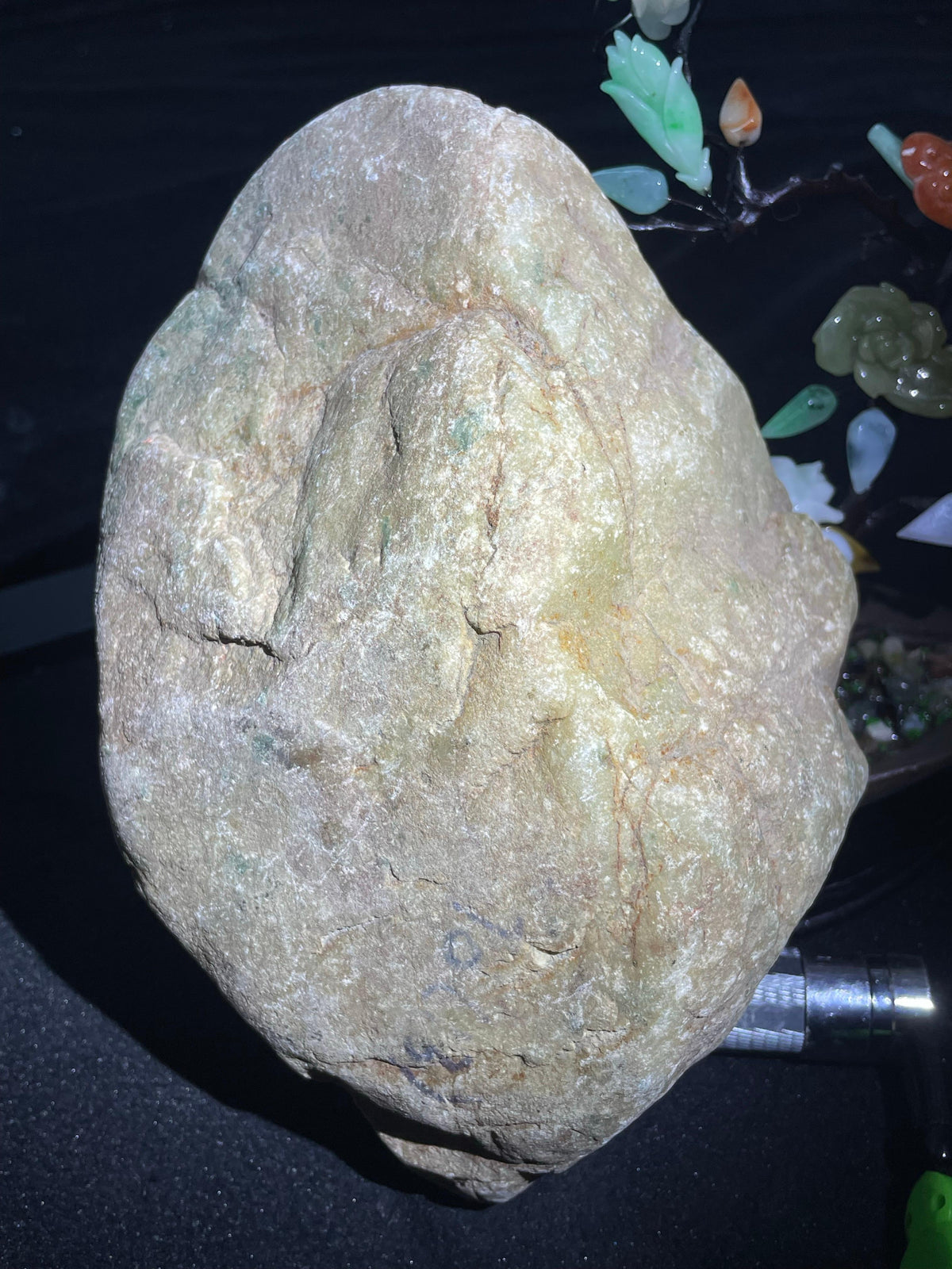 木那开窗飘花手镯大料（yc703117）
