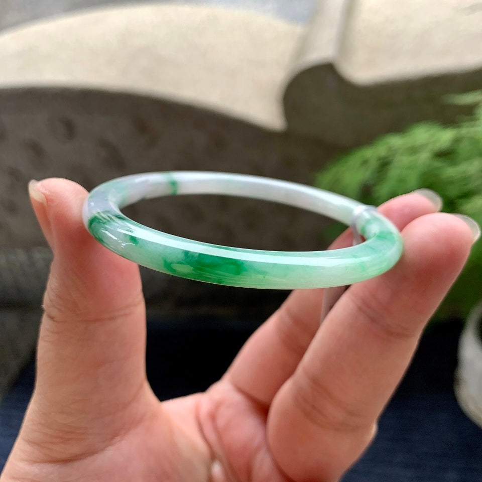 细糯种飘花圆条手镯（53mm）（yc096279）